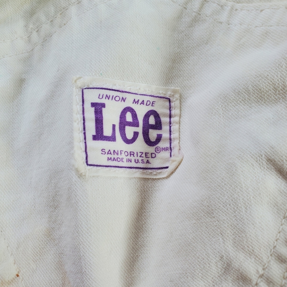 Lee Painter Bibs, Authentic Distressed 1960's/197… - image 4